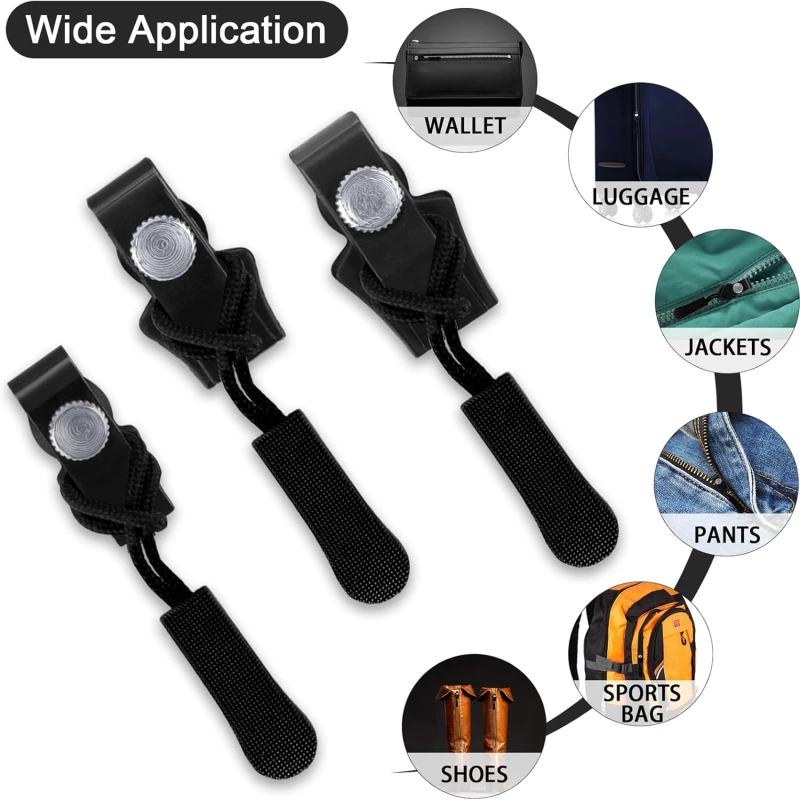Instant Zippers Universal Fix Zippers Repair Kits Replacement Slider Teeth Rescue New Designs For DIY Sew 12PCS/Set