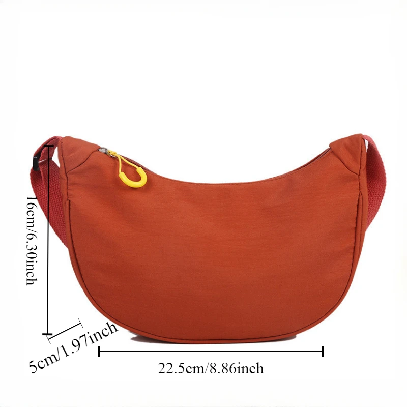 New Fashionable Flow Large Capacity Casual Lightweight Nylon Handbag Ladies Fashionable Street One Shoulder Package