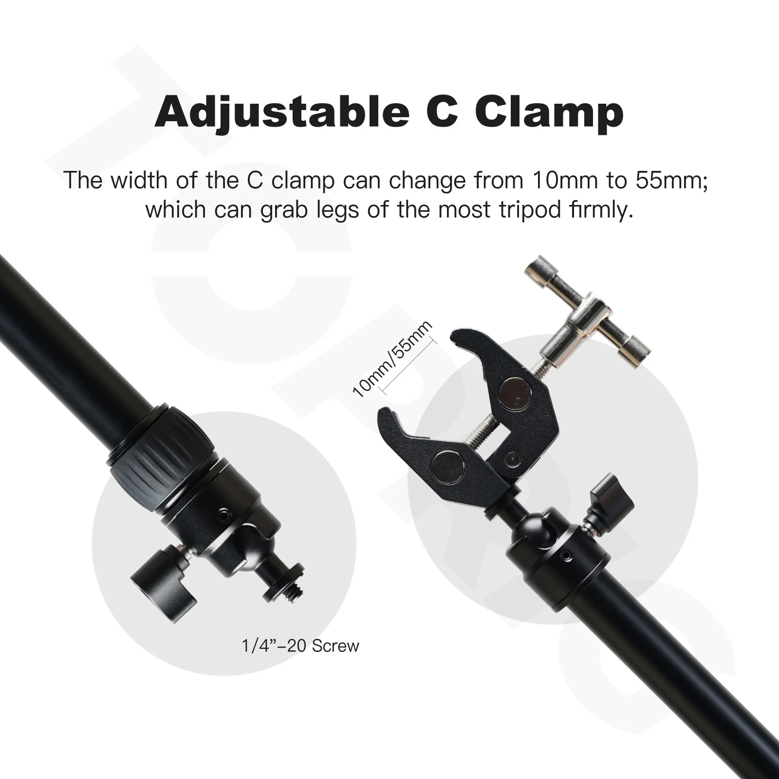 Toprig Camera Slider stability arms Support Rod For Slider Tripod Adjustable 49-76cm For Photography DSLR Camera Stabilizer 2PCS Camera Tripod