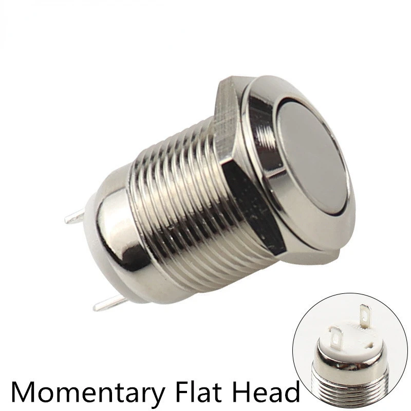 Momentary Metal Push Button Switch Car Start Horn Speaker Bell BENKPAK