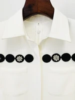 HIGH STREET Newest 2026 Designer Fashion Women's Short Sleeve Embroidery Beaded Jumpsuit - Image 4