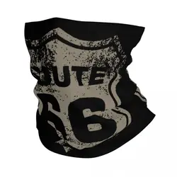 U.S. Route 66 Bandana Neck Cover Printed America Highway Balaclavas Face Scarf Headwear Outdoor Sports for Men Women Adult