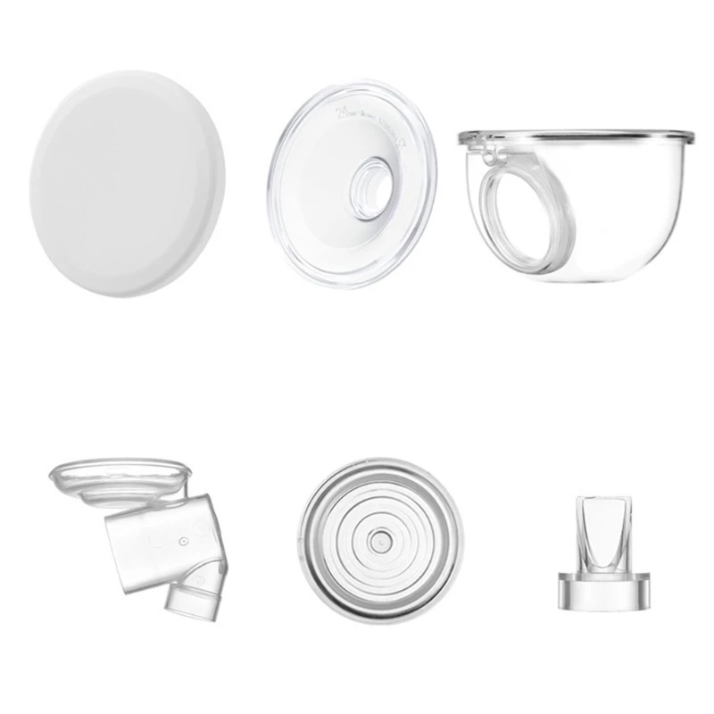 6Pcs/set Repalcement Attachment for S12 Electric Breast Pumps Breastfeeding Milk Collector Cup Flange Insert Valves