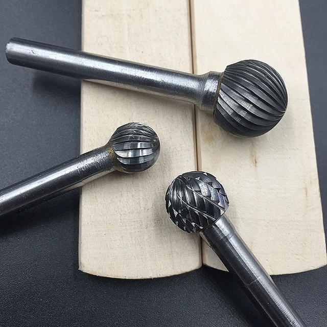 Set Frese Rotanti In Carburo Di Tungsteno | 10 Punte Per Legno E Metallo | Gambo 1/8" | Per Dremel E Simili