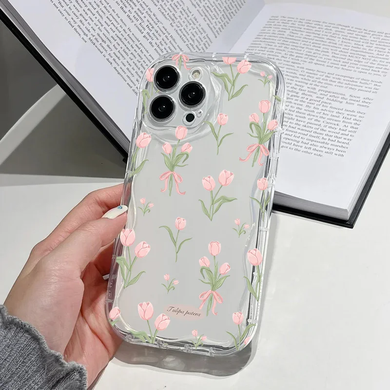 Floral Tulip Leaves Phone Case Cover
