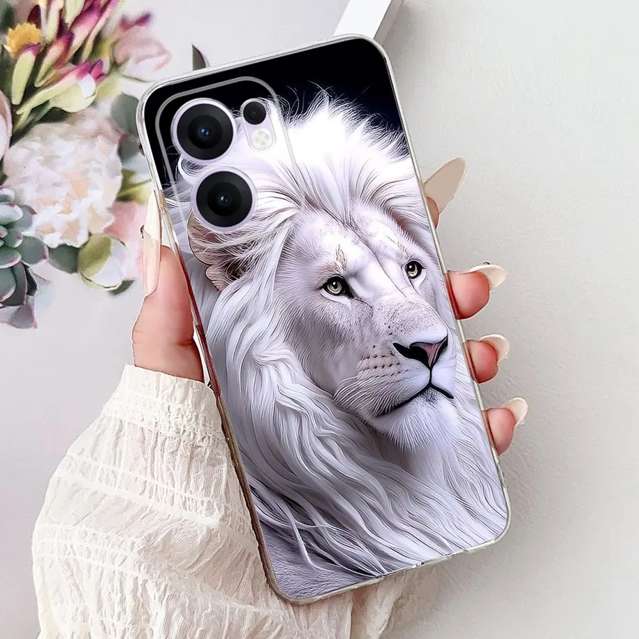 Lovely Cat Lion Dragon Soft Slim Silicone Phone Case - Shockproof Bumper
