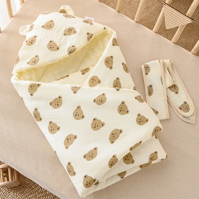 Baby Bag in The Delivery Room for Newborn Baby Bean Fleece Blanket with Supplies Floral Blanket Spring and Autumn Thin
