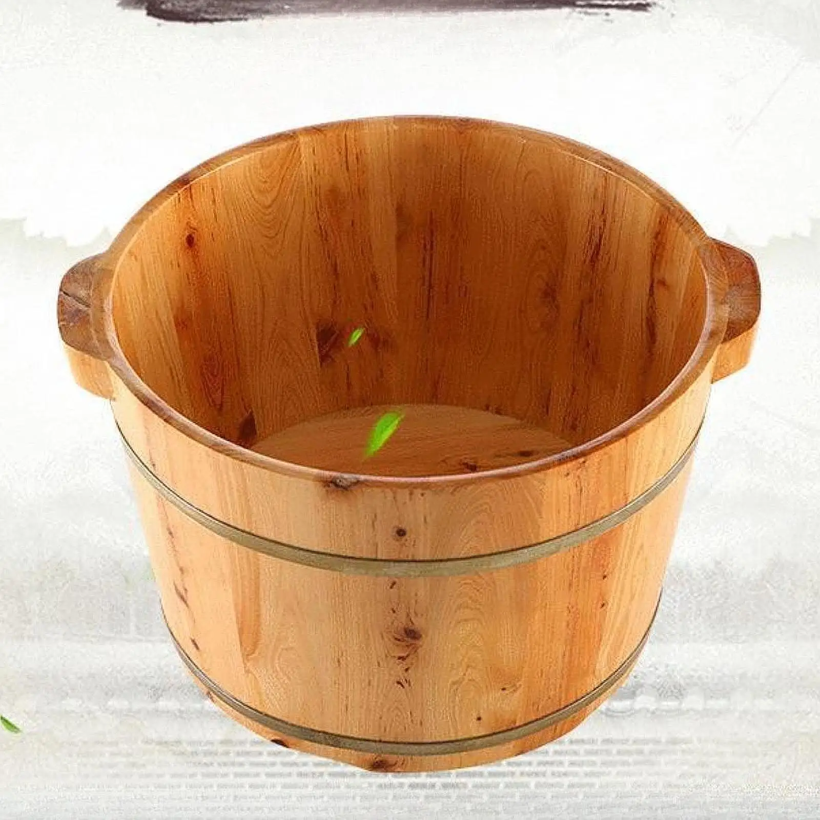 Wood Foot Tub Foot Soaking Tub Household Home Office Use Height 26cm Wood
