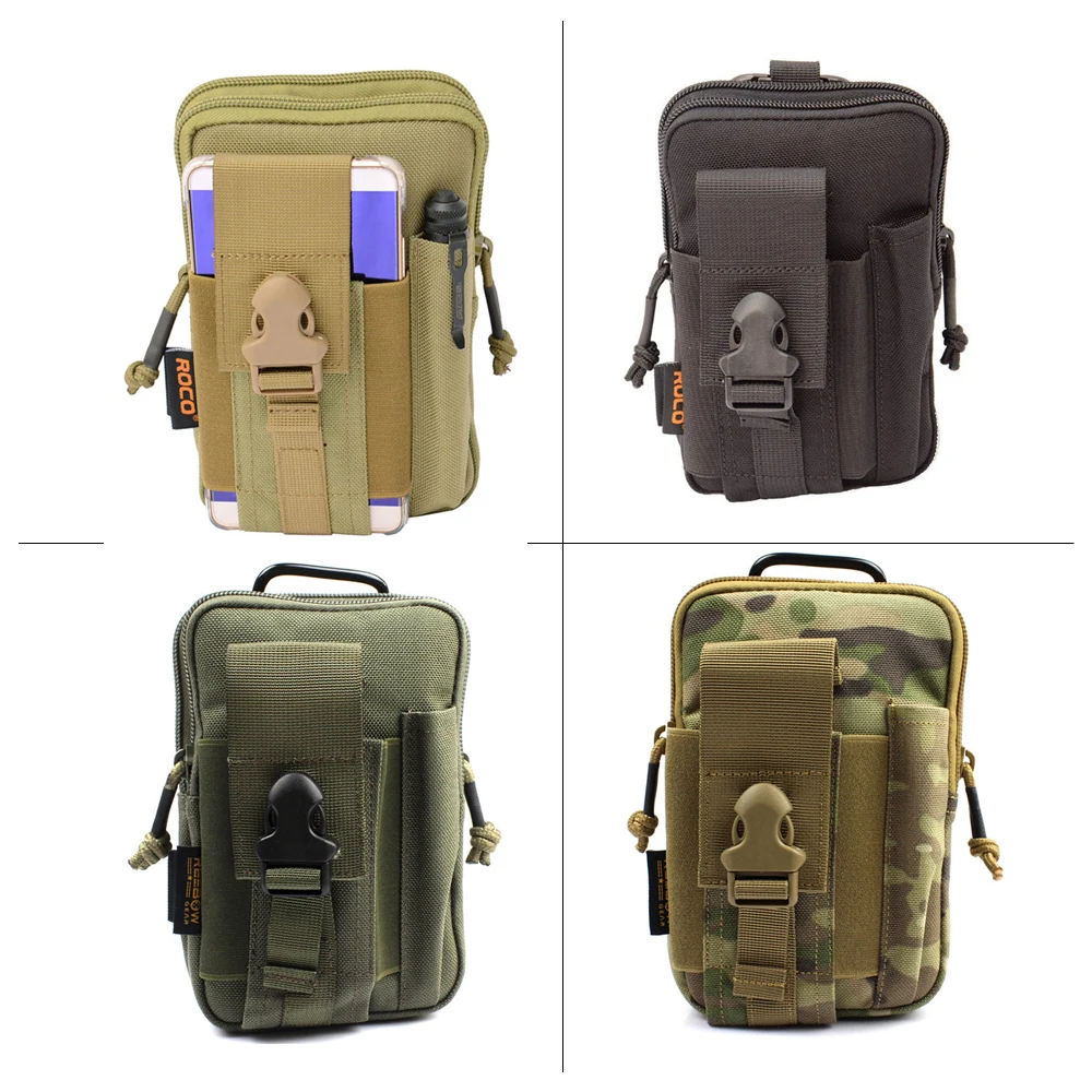 Tactical Molle EDC Utility Pouch Gadget Belt Waist Bag with Cell Phone Holster Holder