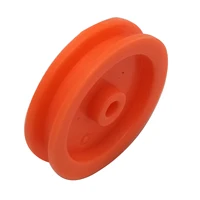 100Pcs 2mm Hole Orange Plastic Belt Pulley DIY RC Accessories