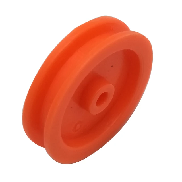 100Pcs 2mm Hole Orange Plastic Belt Pulley DIY RC Accessories