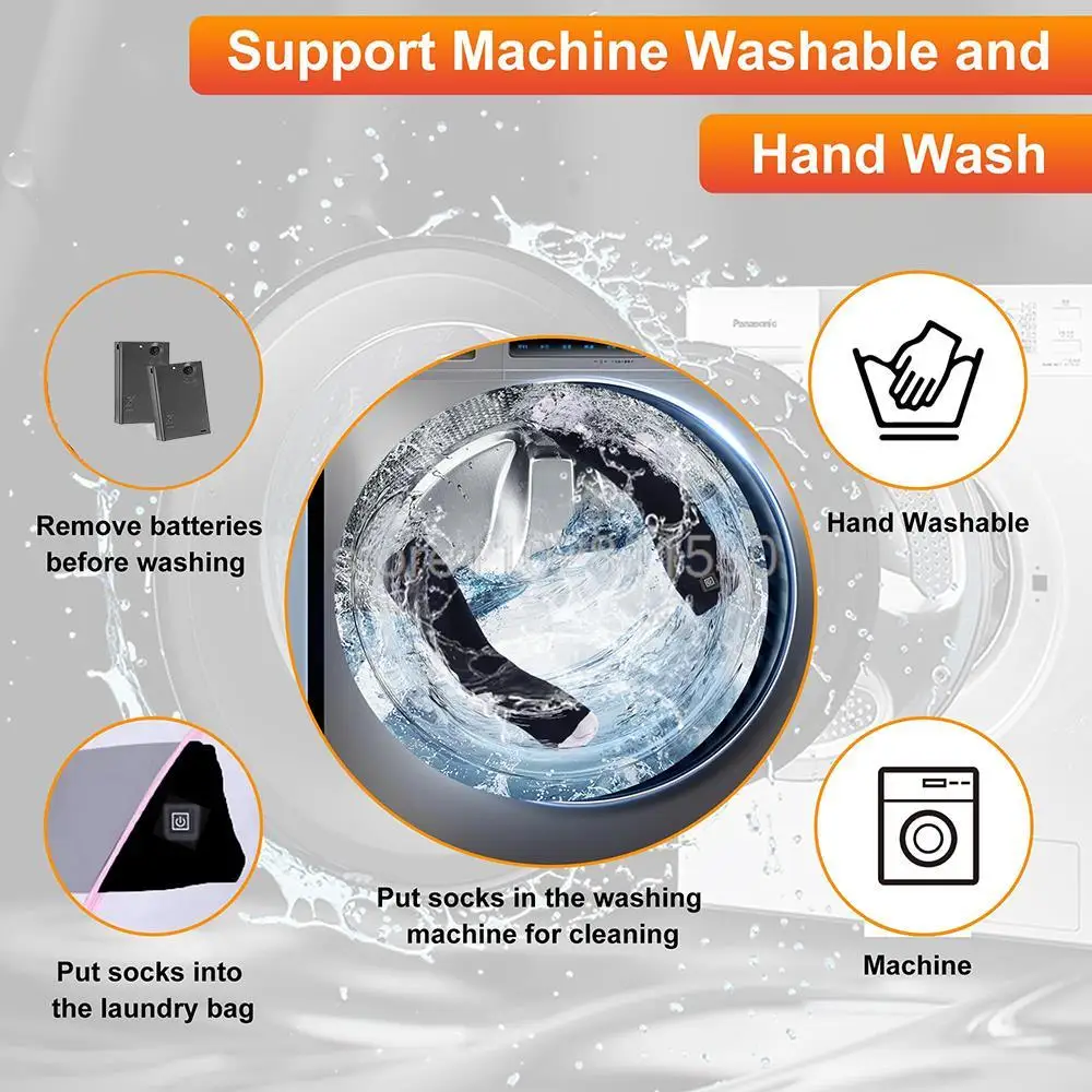 Heated Electric Skiing Socks with Battery 5