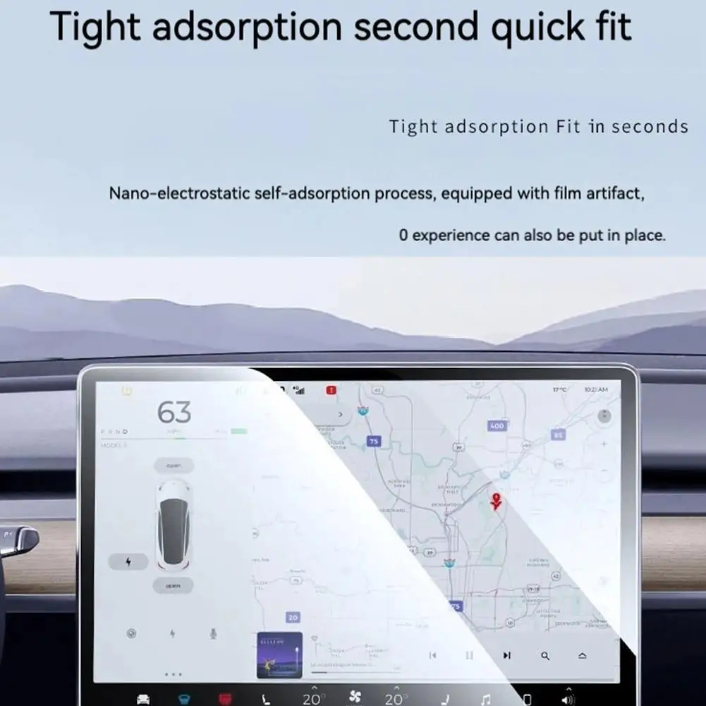 

Новинка для Tesla Model 3 + 2024 протектор экрана из закаленного стекла протектор экрана для приборной панели с матовой пленкой U6u2