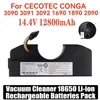 Cecotec Conga 3090 3091 3092 1690 1890 robot vacuum cleaner Conga 3090 parts replacement with 14.4V 12800mAh lithium-ion battery 1