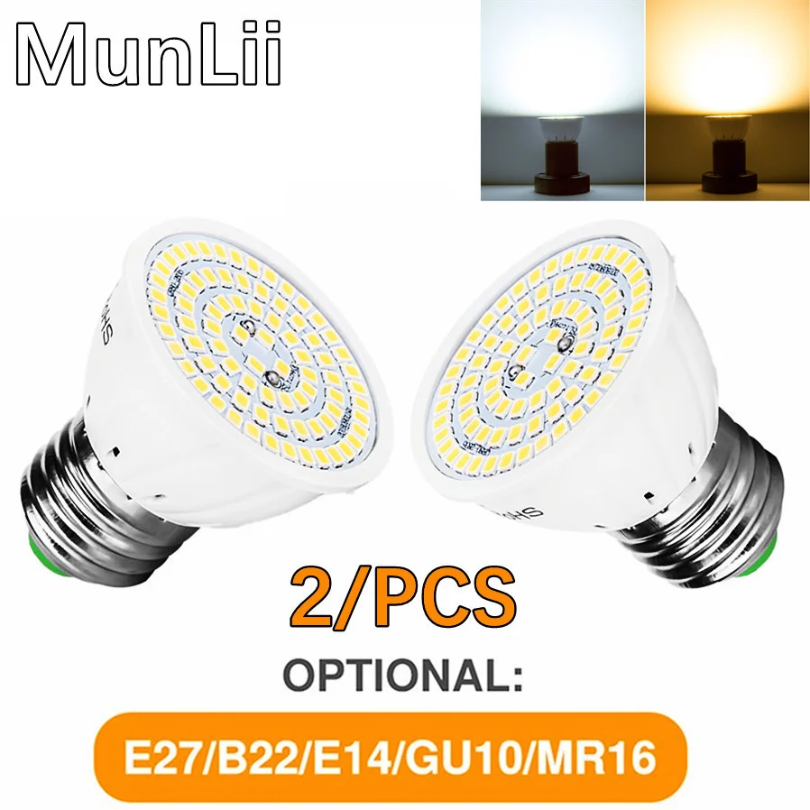 GU10-Led-E27-Lamp-E14-Spotlight-Lamp-48-60-80Leds-Lampara-220V-Gu-10 ...