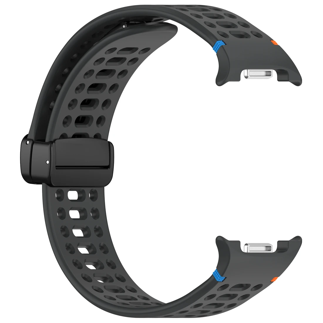Breathable Magnetic Silicone Sport Watch Band - Lightweight and Unisex Design