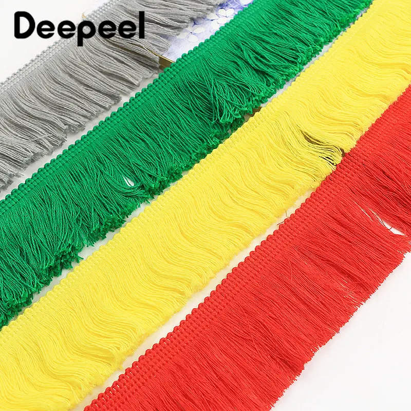 5/10meters 50mm Cotton Tassel Fringe Trim Decoration Lace Ribbons Derss