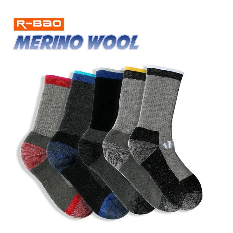 Thermal socks 1 Pairs merino wool thermal socks for men women winter keep warm outdoor ski hiking socks sports thermococcus thicken M L X