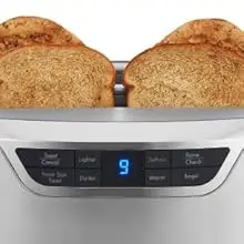 Description Picture 6 of itemElite Toaster 4 Slice Long Slot Auto-Lift Stainless Steel Adjustable Browning Defrost Digital Countdown Timer Retractable Cord T