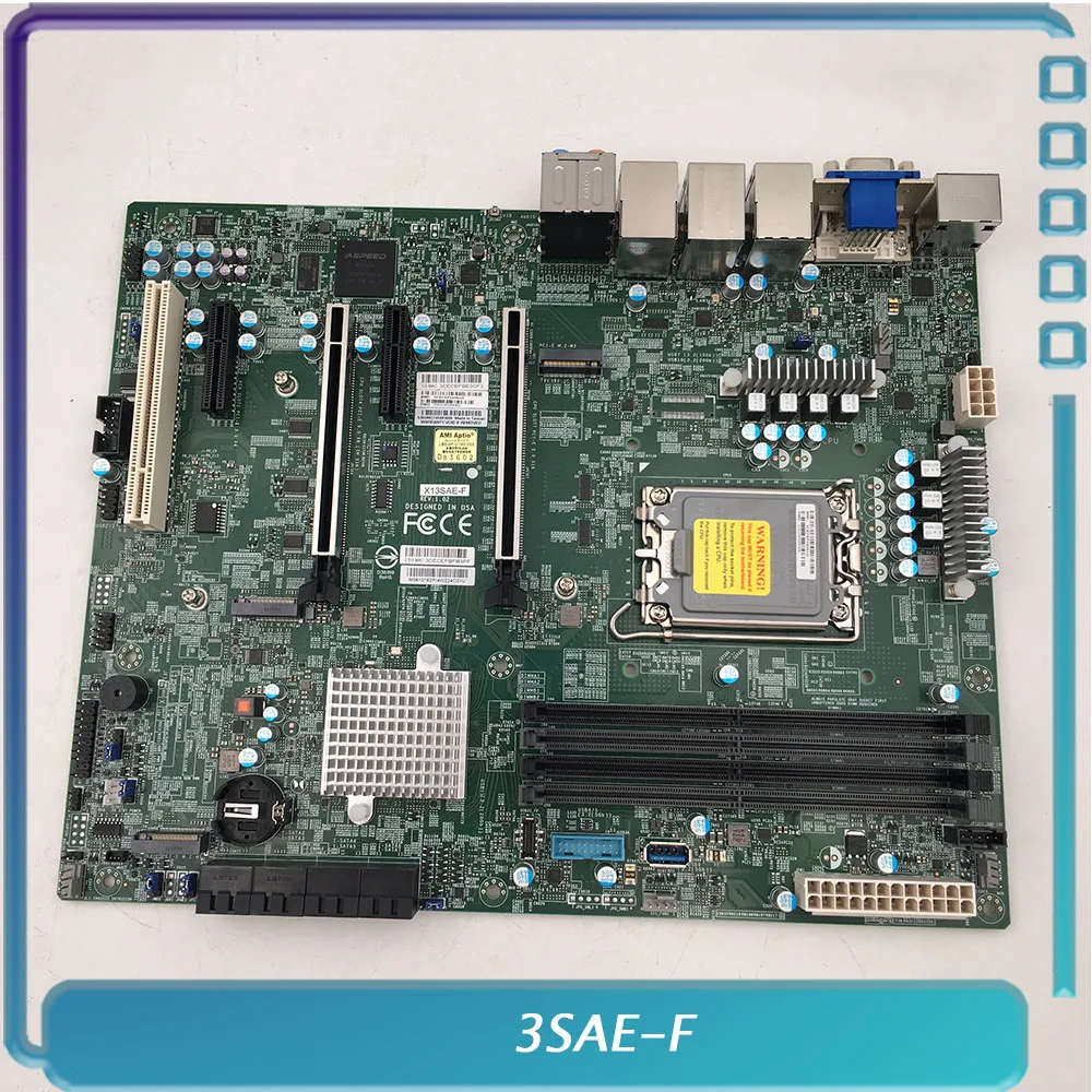Server Motherboard For Supermicro For X13SAE F i3 i5 i7 i9 125W W680 DDR5 Good Quality