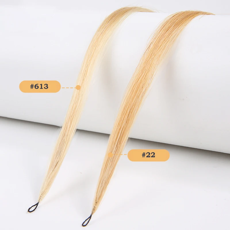 Micro Feather New Hair Extensions 100% Human Hair Straight Hand Knitting  16-26 Inch 0.8g/Strand 613 Color Hair Salon Supplies - AliExpress