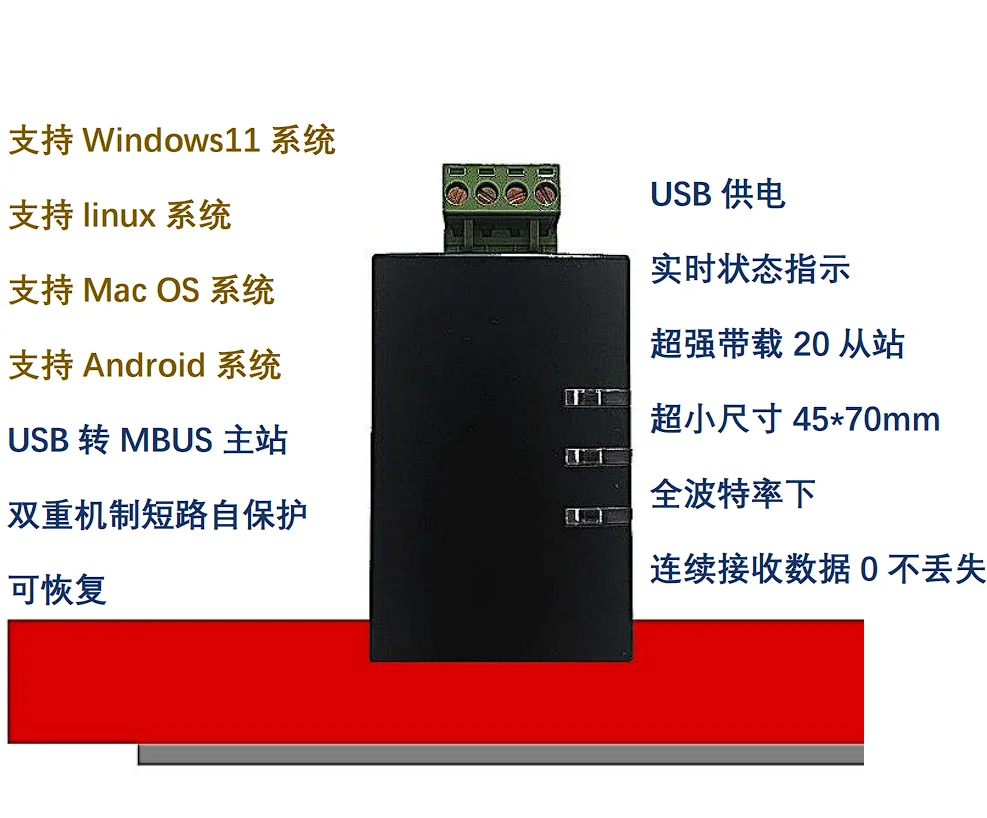 

На месте отладки данных Анализ промышленного класса USB для MBUS главный метр модуль считывания MBUS