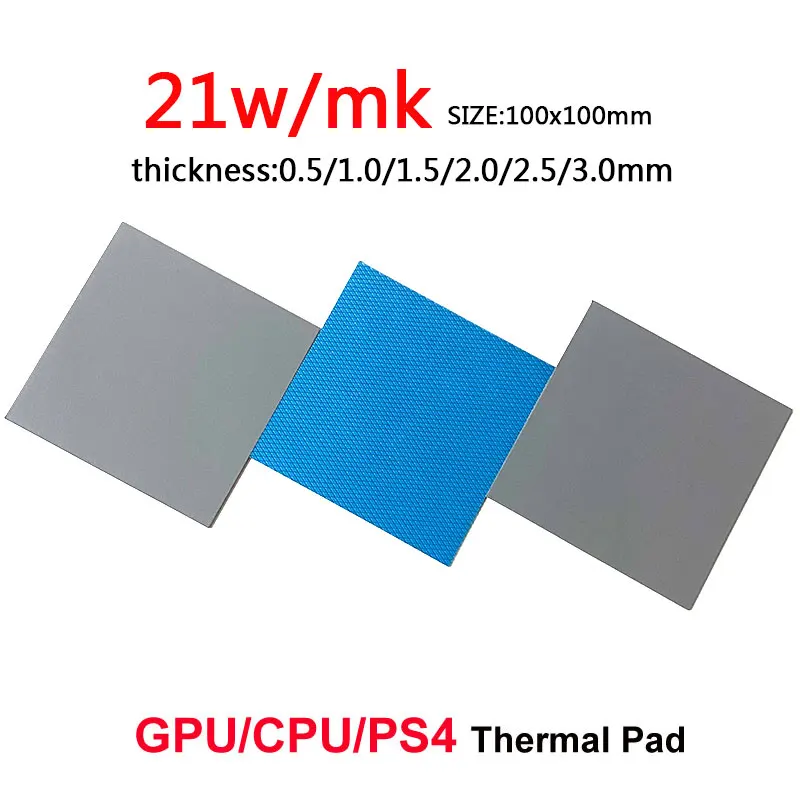 Thermal pad 21W/MK Heat Dissipation Silicone Pad CPU/GPU Graphics Card