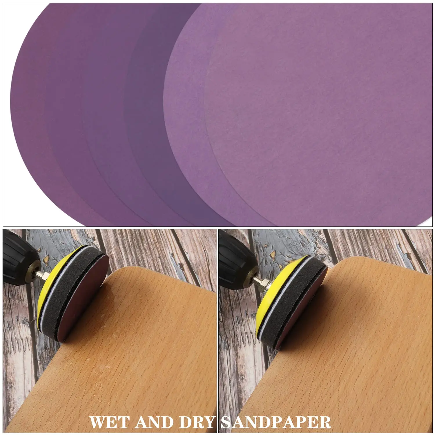 3 Inch Sanding Discs 122Pcs 600 to 5000 Grits 1/4 In Backing Pad Foam Pad For Wood Metal Car