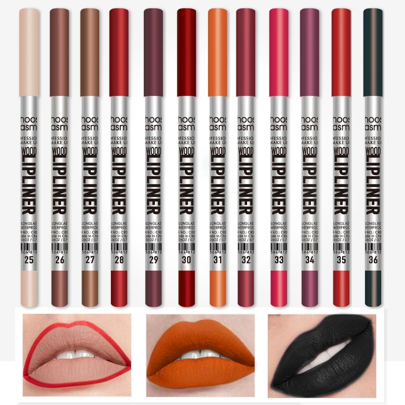 Lip Liners Pencil Long Lasting Lip Profiler Waterproof Contour Women Matte Lip Line Pen Daily Outdoor New Beauty Christmas Gift 4