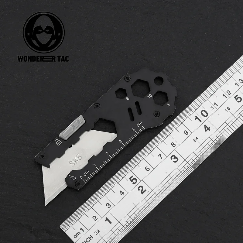 Multifunctional EDC Knife Cutter Stationery Portable Unpacking Paper Cutting for Outdoor Home Bottle Opener utility knife,box cutter,box opener