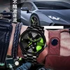 Fashion Men Watches Hollow 3D Wheel Watch for Men Women Dress Watch Racing Style Anti-scratch Mirror Waterproof Male Wristwatch 2