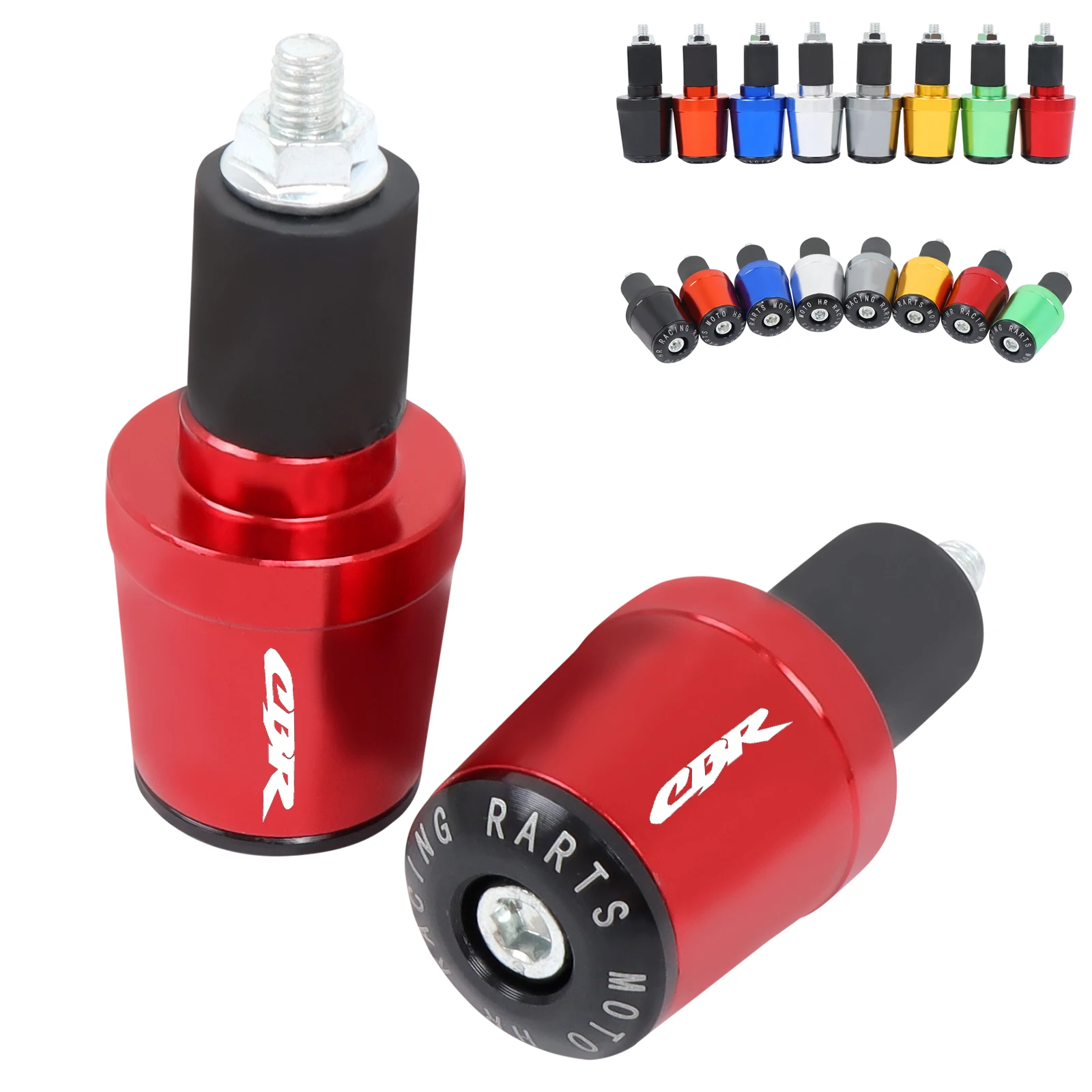 7822MMUniversalMotorcycleHandlebarGripsHandleBarEndCapPlug