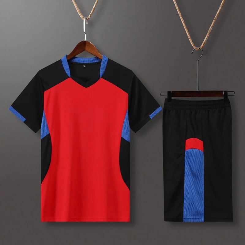 Short Sleeve Volleyball Uniform Men Volleyball Shirt Pocket Shorts Kit Training Wear Jersey Running Set Track Suit volleyball jerseys men running sportswear
