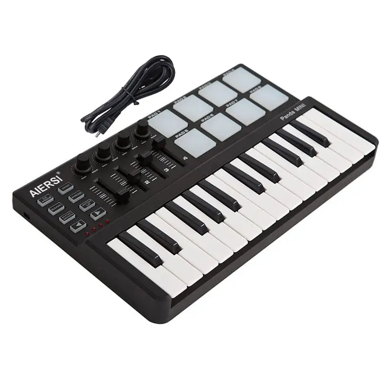 Aiersi Brand Midi Keyboard Piano 25 Keys Mini Piano Usb Digital Controller Music Keyboard Instrument