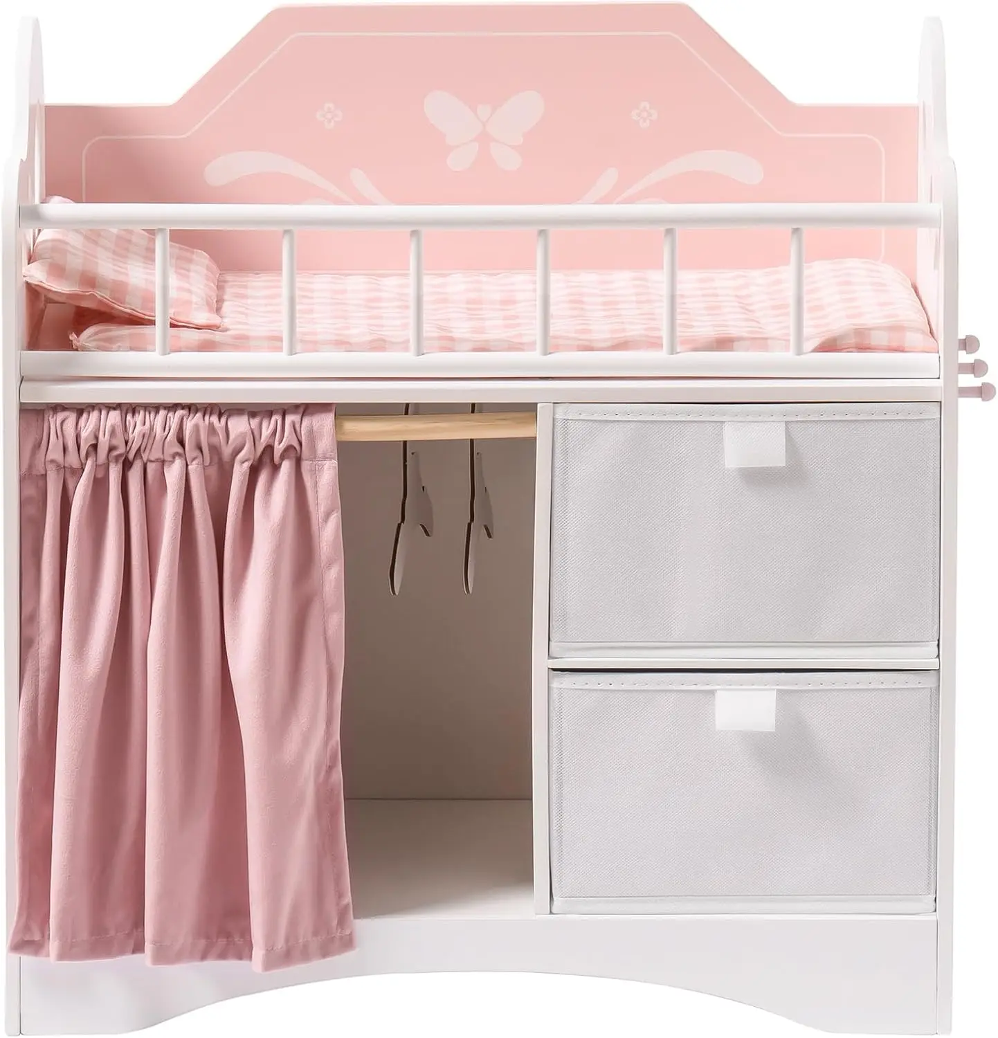 Wooden Doll Crib Bed 1