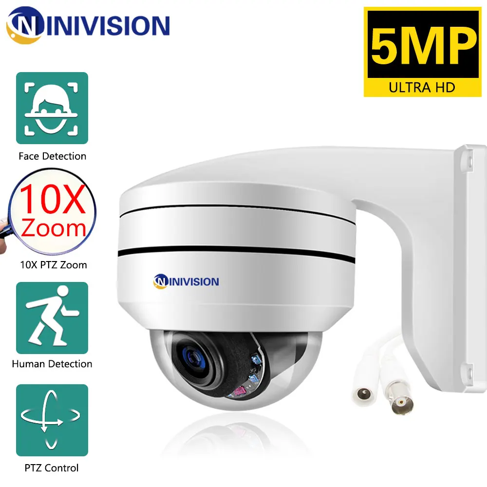 5MP CCTV AHD PTZ Security Speed Dome PTZ Camera 10X Optical zoom Control Analog Auto Focus IR Night Vison AHD BNC HD Cameras