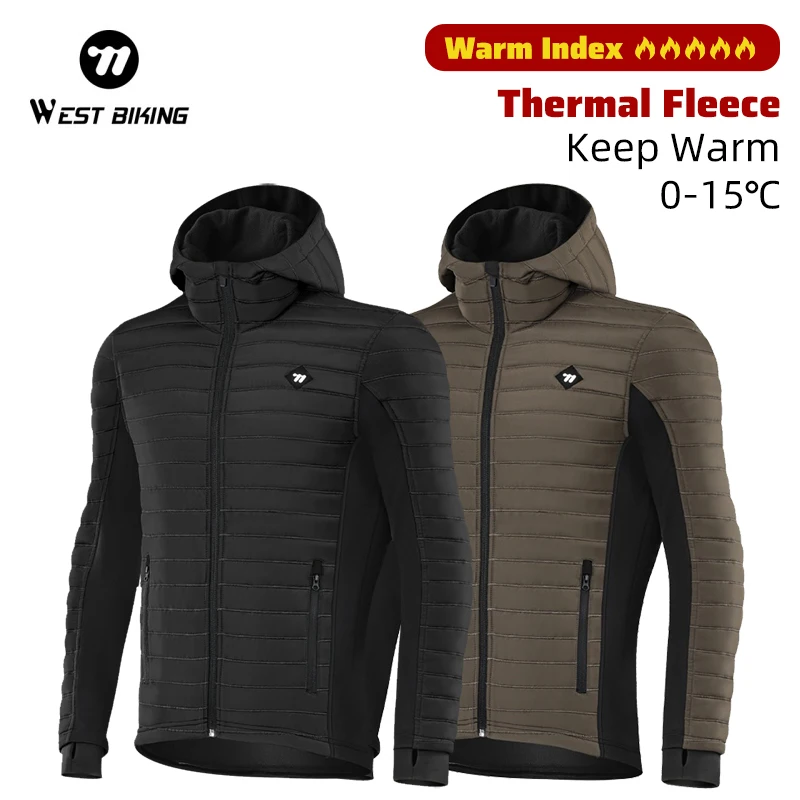 Sports Jacket WEST BIKING Cycling Coat Windbreaker Winter Fleece Thermal Bike Jacket Long Jersey Outdoor Riding Clothing Mtb Bicycle Clothes