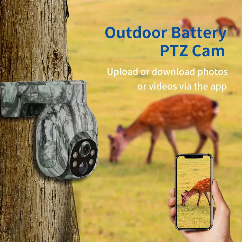 Ruibin camouflage 4G solar camera, low-power high-definition full-color monitor, waterproof wireless camera