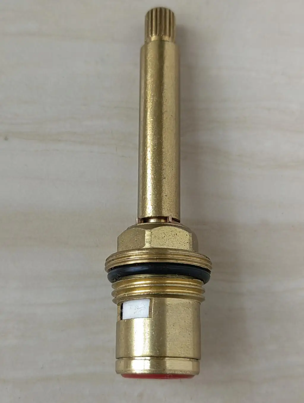 MTTUZK Faucet Replacement110mm Brass 1/4 Turn G1/2" Ceramic Disc Cartridge Duble Tooth Hot or Cold Tap Valve Faucet Spool