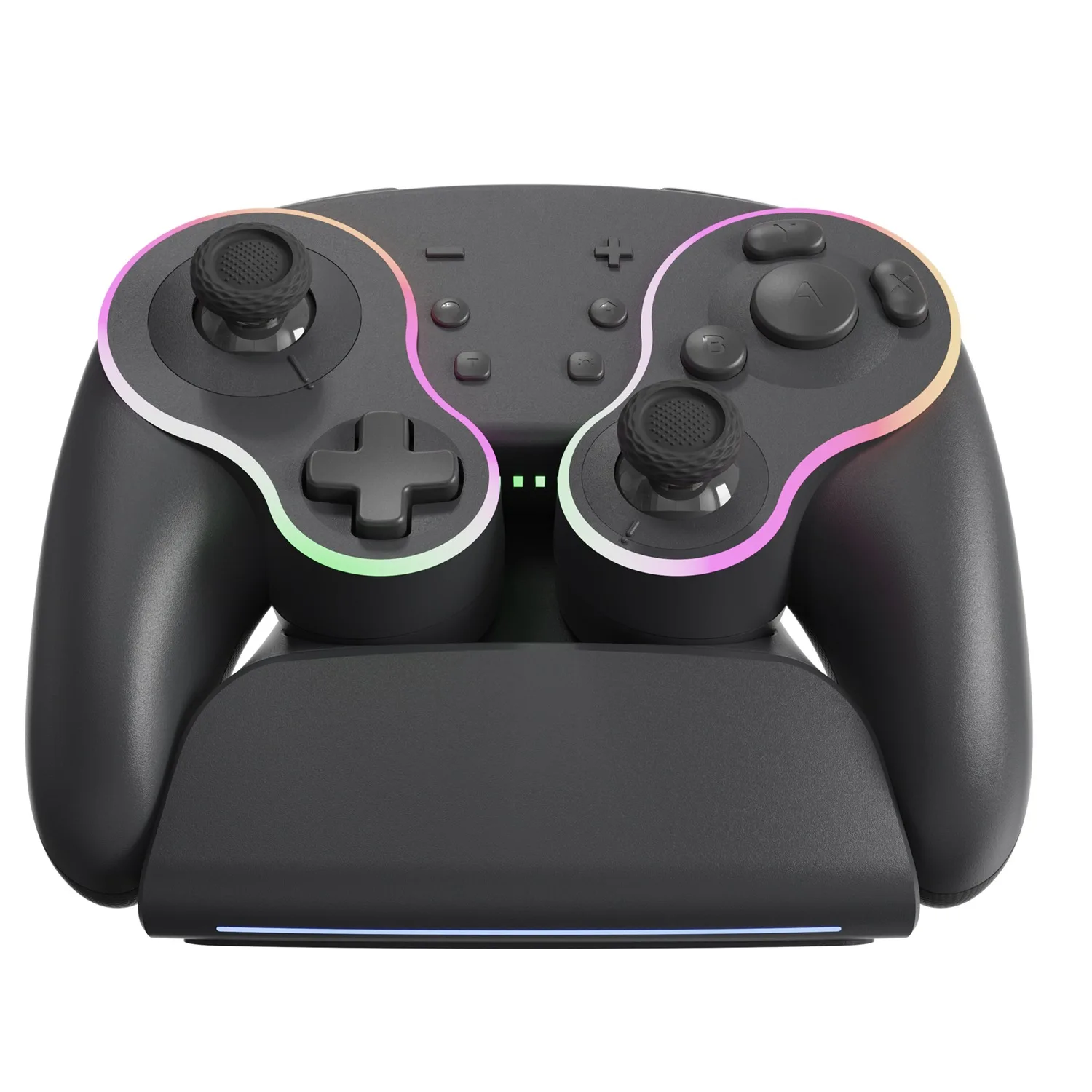 LinYuvo Gaming for Switch/Tablet/Android/PC with Wireless Charging Base, Mechanical Button Game Controller