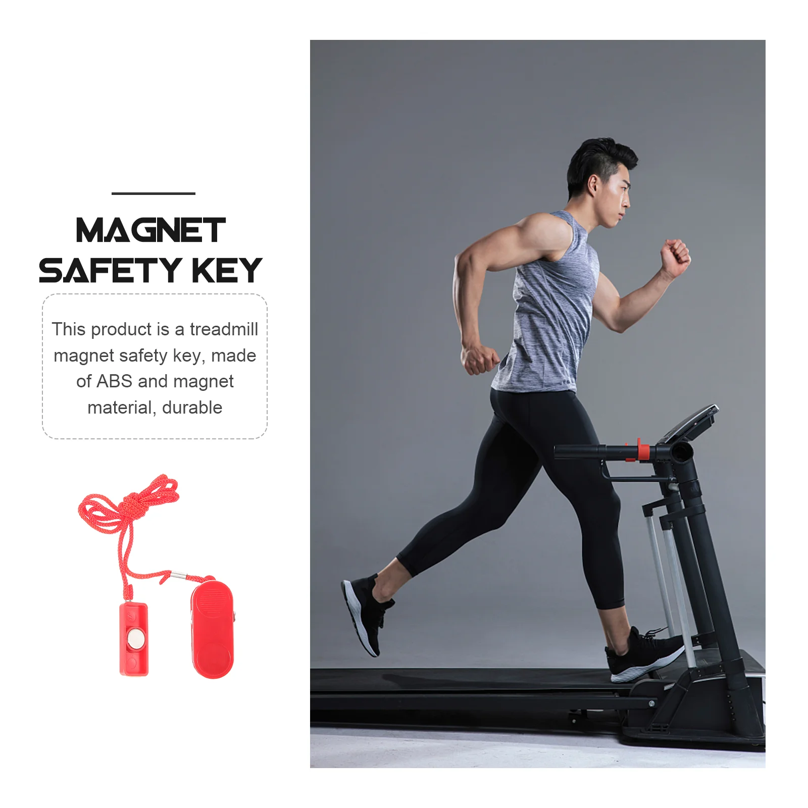 Treadmill Magnet Start Key Replacement for Stop Running Machine Magnetic Security Lock Universal Emergent Safety gym accessories treadmill safety switch