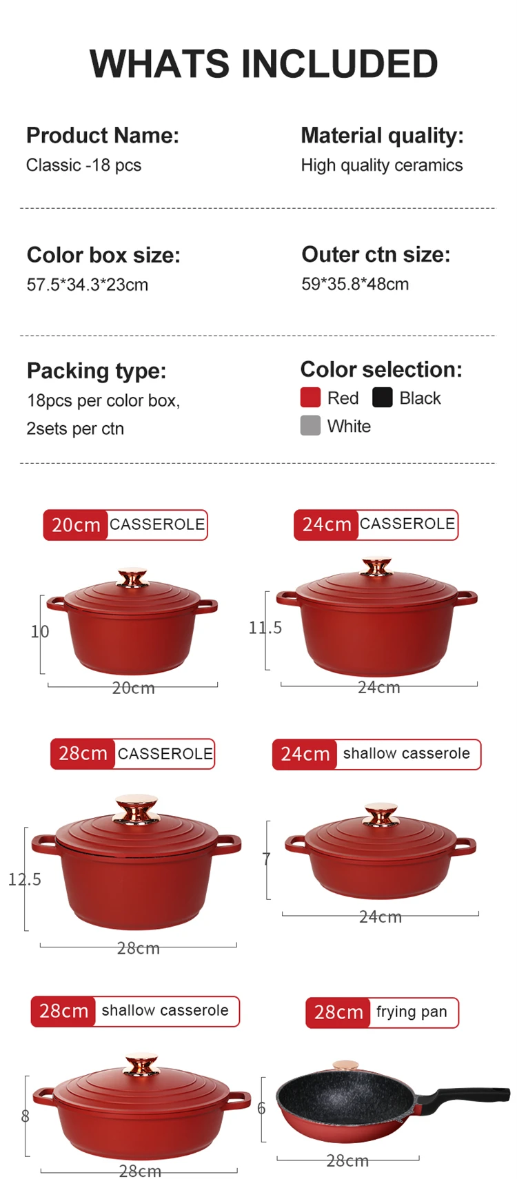 18-Piece Non-Stick Granite Cookware Set Overview