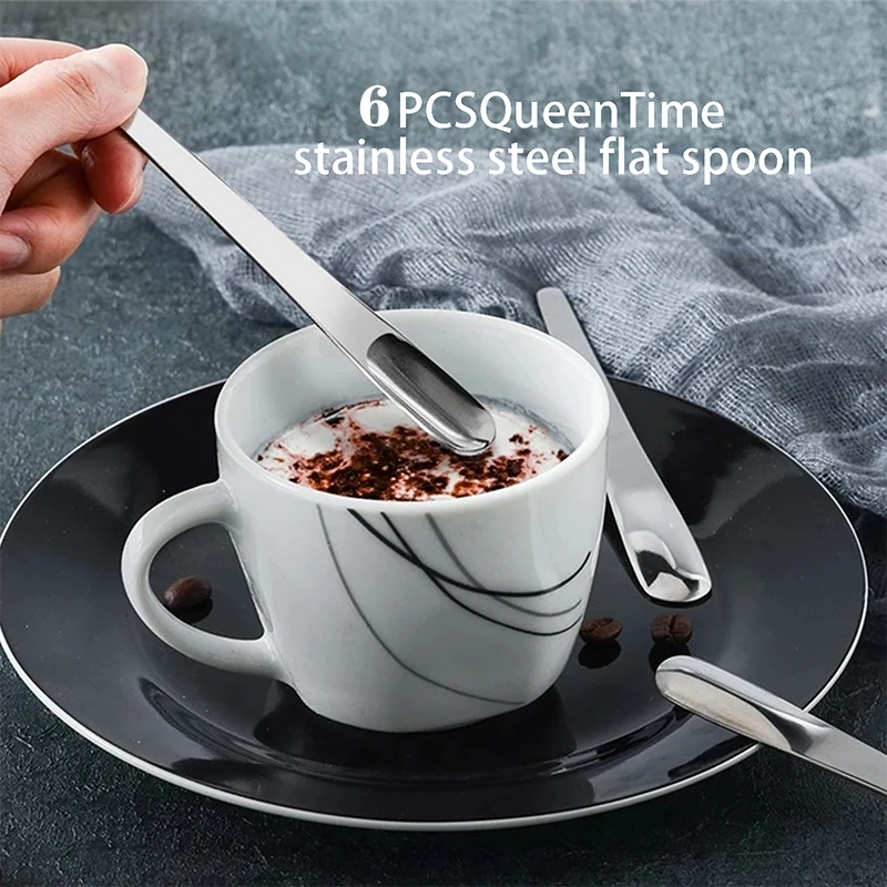 Lot de 6 mini cuillères à café en acier inoxydable de 13 cm - Passe au  lave-vaisselle - Pour café, dessert, thé, apéritif : : Cuisine et  Maison