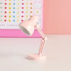 Foldable LED Mini Desk Lamp with Magnetic Clip and Eye Protection (Pink shell)