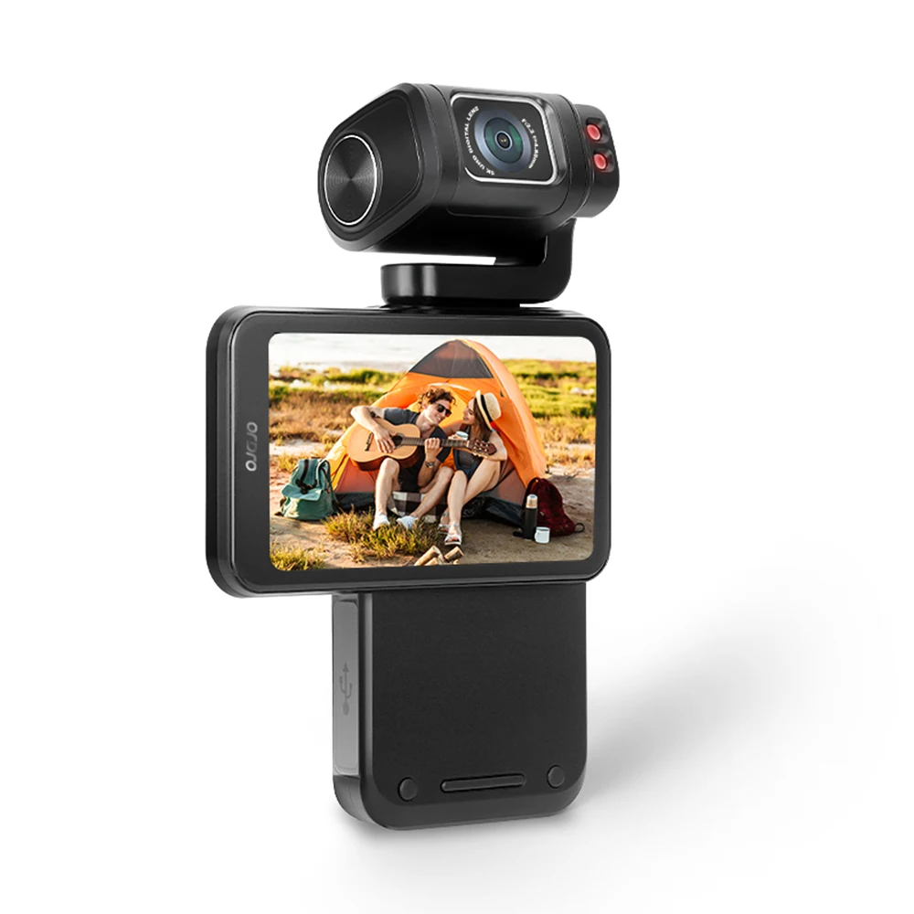 Digital Video Camera WiFi Camcorder Portable Video Recorder with 3.5in Touch LCD Screen IR Night Vision for Vlog Video Recording