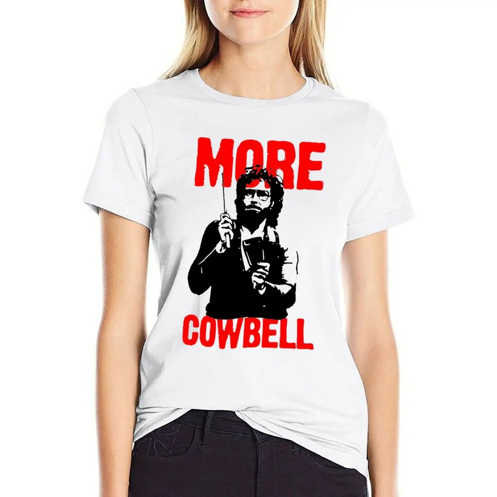 

More Cowbell T-Shirt T-Shirt summer blouses woman 2024 Woman clothing