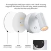 Magnetic Base USB Rechargeable LED Cordless Wall Light Touch Switch Black White Gold Silvery Dimmable Bedside Lamp For Reading 6