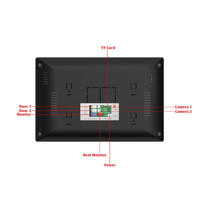 1080P Tuya Wifi Intercom Fingerprint 5 in 1 Unlock Doorbell Video Intercom for Home Touch Screen Video Doorphone Security 5
