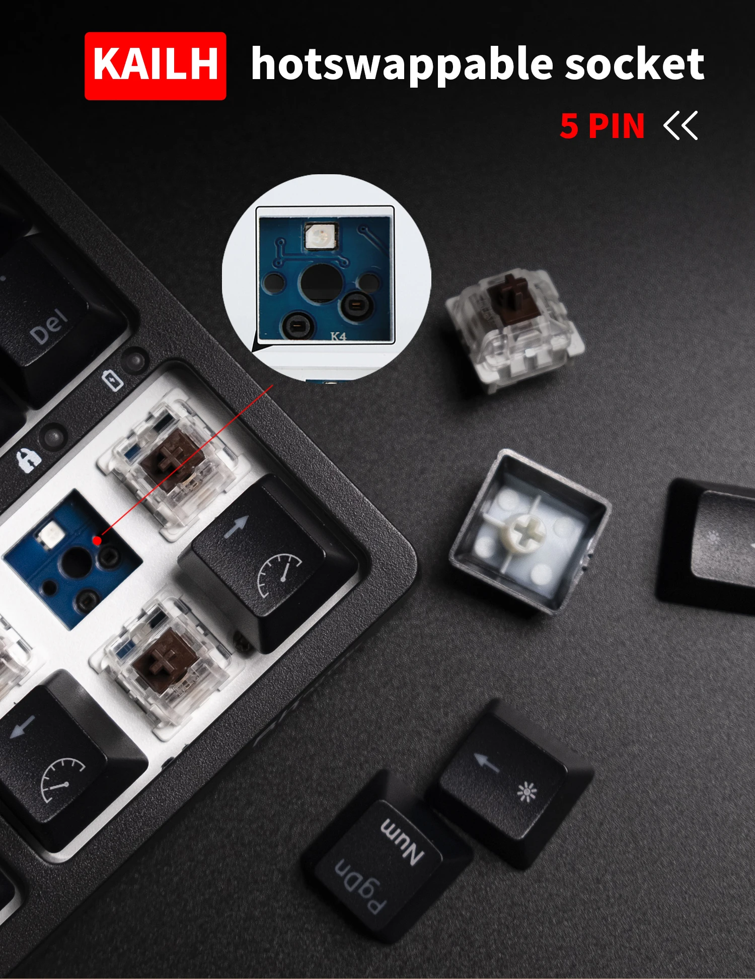 RK84 RK ROYAL KLUDGE Brazilian Spanish Wireless Gamer Keyboard Tri-mode BT5.0/2.4G/USB-C 75% RGB Bluetooth Mechanical Keyboard 3