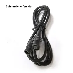 Waterproof E-bike Speed Sensor Extension Cable - Male to Female 1M Connector (6pin)